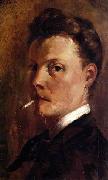 Henri-Edmond Cross Self-Portrait with Cigarette. Germany oil painting artist